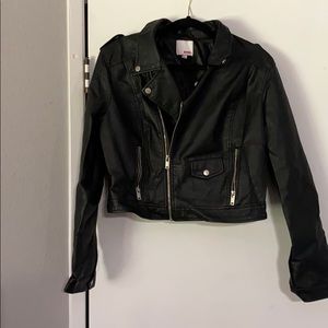 Faux leather jacket